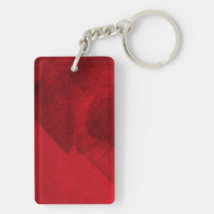 Porte-clés Rouge noir amour abstrait peinture moderne art