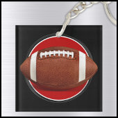 Porte-clés Rouge, Noir, Blanc, Porte - clés de football perso