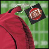 Porte-clés Rouge, Noir, Blanc, Porte - clés de football perso