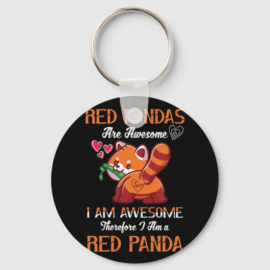 Porte-clés Rouge Panda Rouge Panda Lover Rouge Panda (Recto)