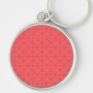 Porte-clés Rouge pastel, cool, tendance, illustration décorat