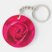 Porte-clés Rouge romantique Rose rose v2 (Dos)