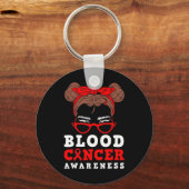 Porte-clés Rouge Ruban Femme Messager Cheveux Sang Sensibilis (Recto)