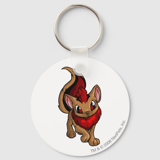 Porte-clés Rouge Xweetok (Recto)