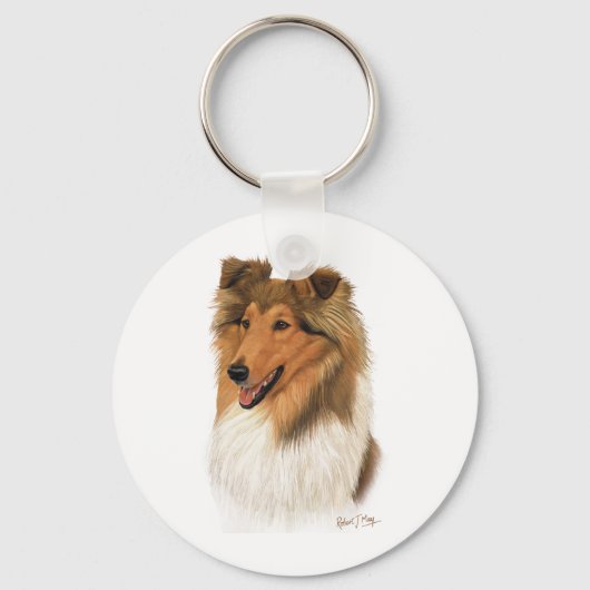 Porte-clés Rough Collie (Recto)