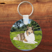 Porte-clés Rough Collie (Recto)