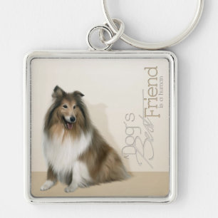 Porte-clés Rough Collie Porte - clé