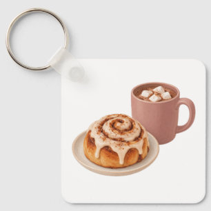 Porte-clés Roulé à la cannelle et cacao
