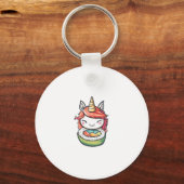 Porte-clés Rouleau de Sushi Licorne (1) (Recto)