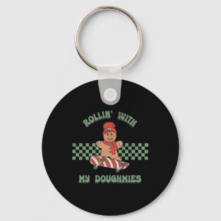 Porte-clés Rouler avec mes Doughmies Rétro Gingerbread Man Sk