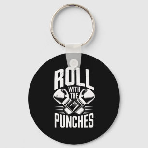 Porte-clés Roulez Avec Des Punches Boxe Hommes Inspirationnel