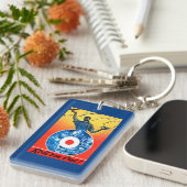 Porte-clés Roulez-les corps d'aviation canadien royal (Devant droit)