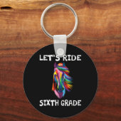 Porte-clés Roulons 6e année Retour à l'école Cheval Gi (Recto)