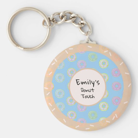 Porte-clés Round Donut Touch Blue (Devant)
