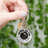 Porte-clés Round Nothing Can STOP Honey Badger Design (main)