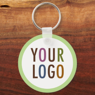Porte-clés Round Promotional Keychain Company Logo No Minimum