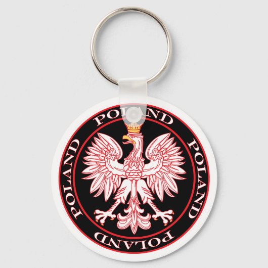 Porte-clés Round Red Polish (Recto)