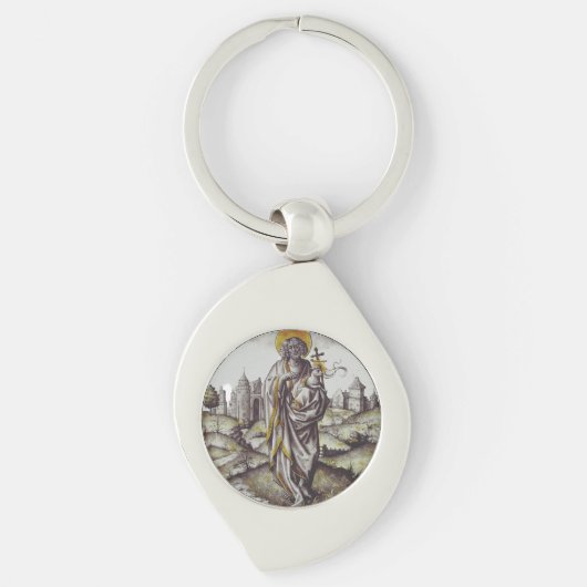 Porte-clés Roundel avec Saint Jean Le Baptiste (Devant)