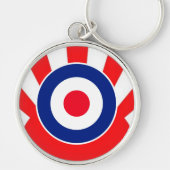 Porte-clés Roundel cible MOD sur Sunburst (Devant)