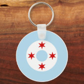 Porte-clés Roundel de la Chicago Air Force (Fighter Wing) (Recto)