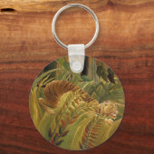 Porte-clés Rousseau Jungle Tropical Tiger Art (Recto)
