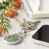 Porte-clés Rousseau Tropical Jungle Lion Peinture (Côté )