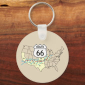 Porte-clés Route 66 (Recto)