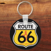 Porte-clés Route 66 Bouclier du Nouveau-Mexique (Recto)