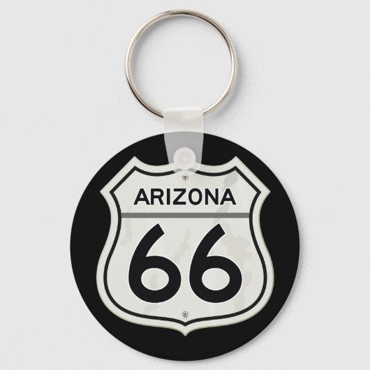 Porte-clés Route 66 de l'Arizona historique (Recto)