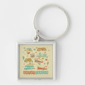 Porte-clés Route 66 Happy Camper (Devant)