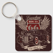 Porte-clés Route 66 Rétro (Recto)