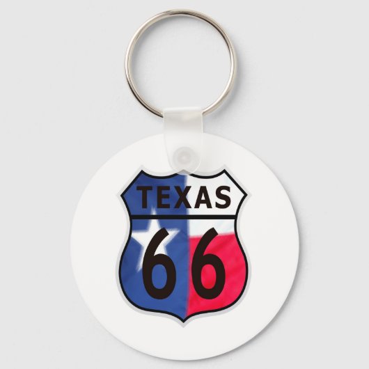 Porte-clés Route 66 Texas Color (Recto)