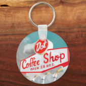 Porte-clés Route américaine | Coffee Shop Sign (Recto)