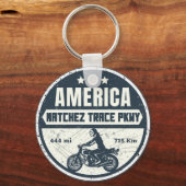 Porte-clés Route de Natchez Mississippi Tennessee (Recto)