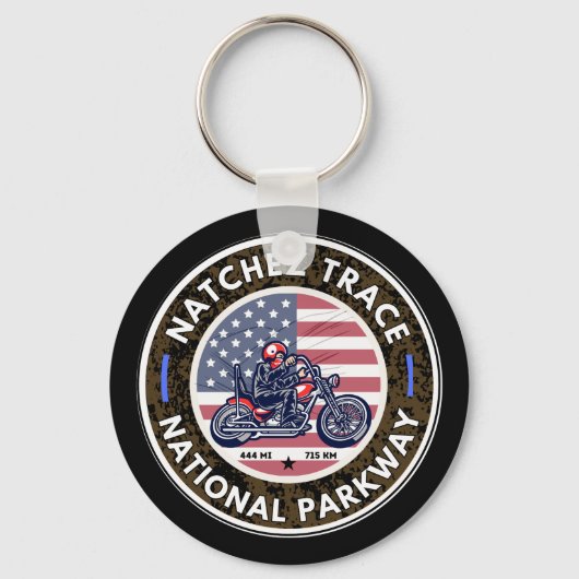 Porte-clés Route de Natchez Mississippi Tennessee (Recto)