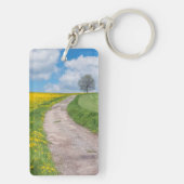 Porte-clés Route de terre et arbre (Dos)