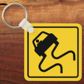 Porte-clés Route glissante quand il fait froid (Recto)