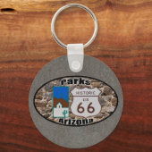 Porte-clés Route historique US 66~Parks, Arizona (Recto)