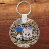 Porte-clés Route historique US 66~Parks, Arizona (Recto)