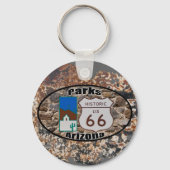 Porte-clés Route historique US 66~Parks, Arizona (Recto)