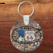 Porte-clés Route historique US 66~Parks, Arizona (Recto)
