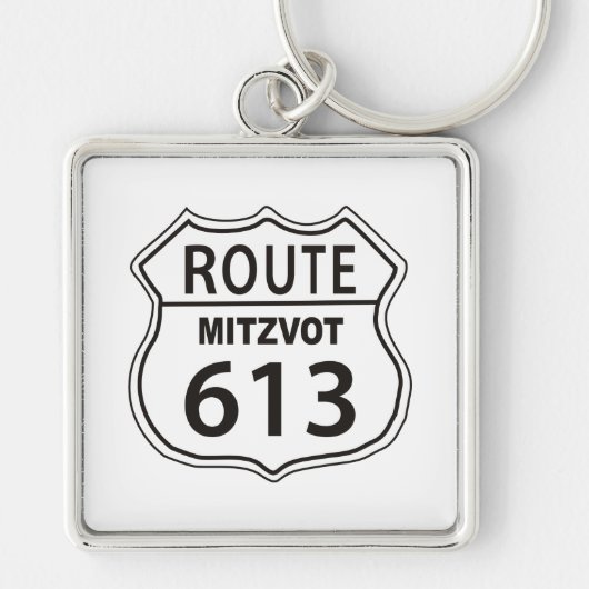 Porte-clés Route Mitzvot 613 (Devant)