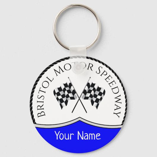 PORTE-CLÉS ROUTE MOTEUR BRISTOL - DRAPEAU DE CONTRÔLE (Recto)
