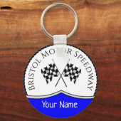 PORTE-CLÉS ROUTE MOTEUR BRISTOL - DRAPEAU DE CONTRÔLE (Recto)