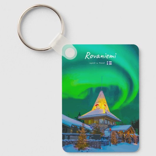 Porte-clés Rovaniemi, Finland - Magic Aurora Classic (Recto)