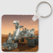 Porte-clés Rover Curiosity Du Laboratoire Scientifique Mars. (Dos)