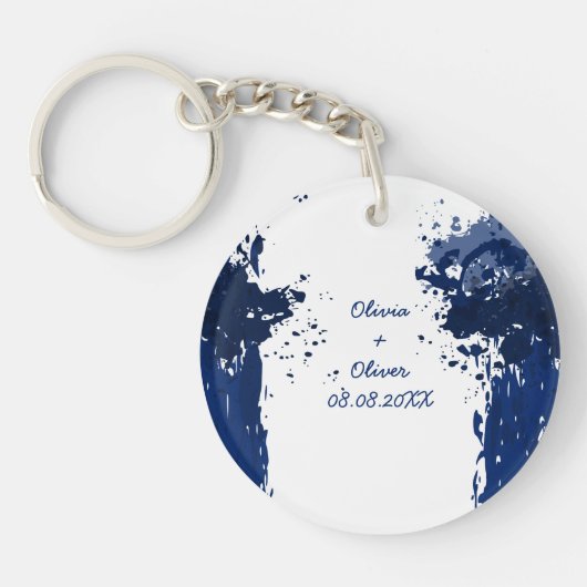 Porte-clés Royal Blue Porte - clé Wedding Favor (Devant)