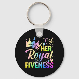 Porte-clés Royal Fiveness 5e anniversaire 5 ans pour filles