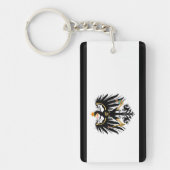 Porte-clés Royaume drapeau national de Prusse (Devant)