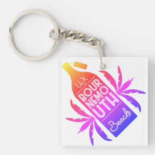 Porte-clés Royaume-Uni Bournemouth Beach Rainbow T-Shirt